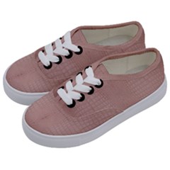 Pink Alligator Print Kids  Classic Low Top Sneakers by LoolyElzayat