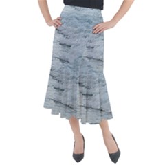 Ocean Waves Midi Mermaid Skirt by TheLazyPineapple