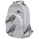 Beach Heron Bird Rounded Multi Pocket Backpack View1