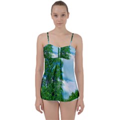 Airbrushed Sky Babydoll Tankini Set by Fractalsandkaleidoscopes