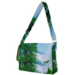 Airbrushed Sky Full Print Messenger Bag (l) by Fractalsandkaleidoscopes