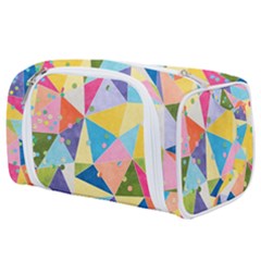 Abstract Background Colorful Toiletries Pouch by Vaneshart