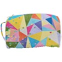 Abstract Background Colorful Toiletries Pouch View3