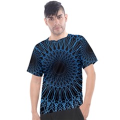 Abstract Rosette Web Network Men s Sport Top by Vaneshart