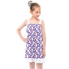 Cute Flowers - Imperial Purple Kids  Overall Dress by FashionBoulevard