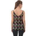 Doily Rose Pattern Black Chiffon Cami View2