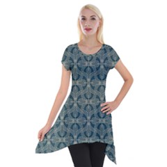 Pattern1 Short Sleeve Side Drop Tunic by Sobalvarro