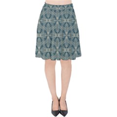 Pattern1 Velvet High Waist Skirt by Sobalvarro