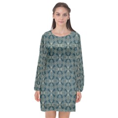 Pattern1 Long Sleeve Chiffon Shift Dress  by Sobalvarro