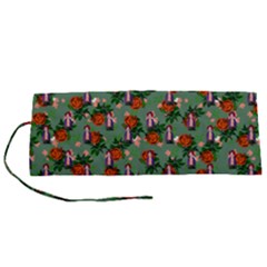 Fiola Pattern Green Roll Up Canvas Pencil Holder (s) by snowwhitegirl