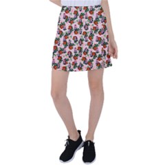 Fiola Pattern Pink Tennis Skirt by snowwhitegirl