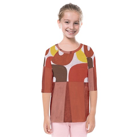 Sophie Taeuber Arp, Composition À Motifs D arceaux Ou Composition Horizontale Verticale Kids  Quarter Sleeve Raglan Tee by Sobalvarro