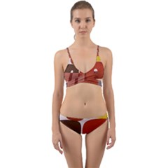 Sophie Taeuber Arp, Composition À Motifs D arceaux Ou Composition Horizontale Verticale Wrap Around Bikini Set by Sobalvarro