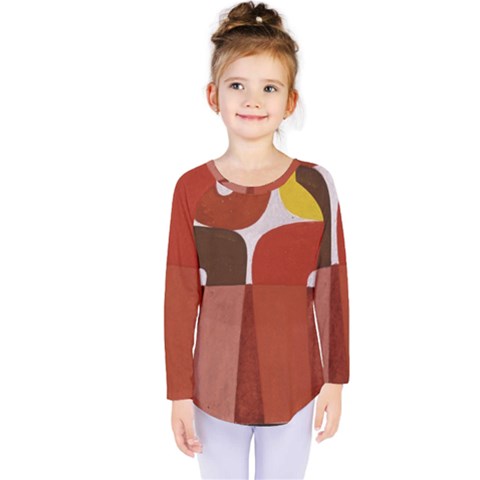 Sophie Taeuber Arp, Composition À Motifs D arceaux Ou Composition Horizontale Verticale Kids  Long Sleeve Tee by Sobalvarro