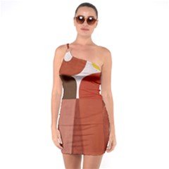 Sophie Taeuber Arp, Composition À Motifs D arceaux Ou Composition Horizontale Verticale One Soulder Bodycon Dress by Sobalvarro