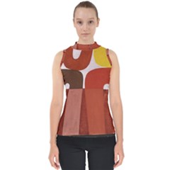 Sophie Taeuber Arp, Composition À Motifs D arceaux Ou Composition Horizontale Verticale Mock Neck Shell Top by Sobalvarro