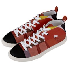 Sophie Taeuber Arp, Composition À Motifs D arceaux Ou Composition Horizontale Verticale Men s Mid-top Canvas Sneakers by Sobalvarro