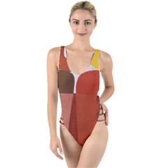 Sophie Taeuber Arp, Composition À Motifs D arceaux Ou Composition Horizontale Verticale High Leg Strappy Swimsuit by Sobalvarro