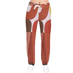 Sophie Taeuber Arp, Composition À Motifs D arceaux Ou Composition Horizontale Verticale Women Velvet Drawstring Pants by Sobalvarro