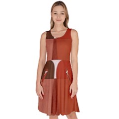 Sophie Taeuber Arp, Composition À Motifs D arceaux Ou Composition Horizontale Verticale Knee Length Skater Dress With Pockets by Sobalvarro