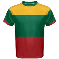 Lithuania Flag Men s Cotton Tee by FlagGallery