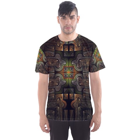 Fractal Fantasy Mystic Design Men s Sports Mesh Tee by Wegoenart