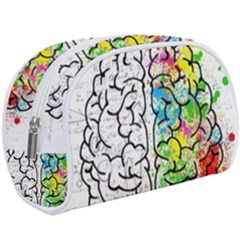 Brain Mind Psychology Idea Drawing Makeup Case (large) by Wegoenart