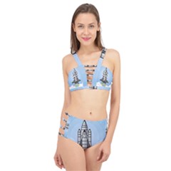 Rocket Shuttle Spaceship Science Cage Up Bikini Set by Wegoenart