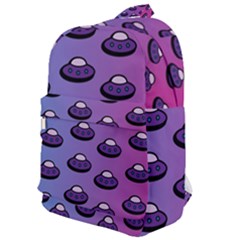 Ufo Alien Pattern Classic Backpack by Wegoenart