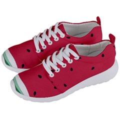 Minimalist Summer Watermelon Wallpaper Men s Lightweight Sports Shoes by Nexatart