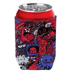 Abstract Grunge Urban Pattern With Monster Character Super Drawing Graffiti Style Vector Illustratio Can Holder by Nexatart