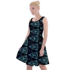 Digital Triangles Knee Length Skater Dress by Sparkle