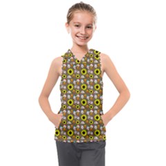 Hawaii Ghost Beige Kids  Sleeveless Hoodie by snowwhitegirl