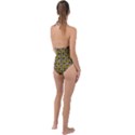 Hawaii Ghost Brown Plunge Cut Halter Swimsuit View2