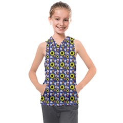 Hawaii Ghost Blue Kids  Sleeveless Hoodie by snowwhitegirl