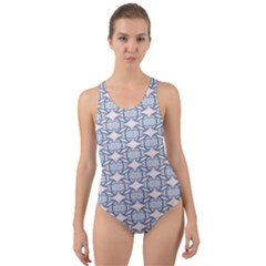 Digital Stars Cut-out Back One Piece Swimsuit by Sparkle