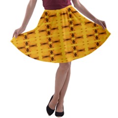 Digital Illusion A-line Skater Skirt by Sparkle