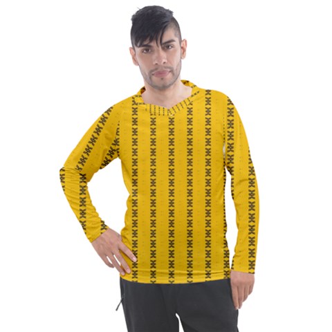 Digital Stars Men s Pique Long Sleeve Tee by Sparkle