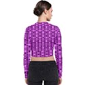 Digital Violet Long Sleeve Zip Up Bomber Jacket View2