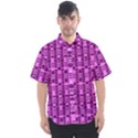 Digital Violet Men s Short Sleeve Shirt View1