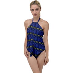 Blue Illusion Go With The Flow One Piece Swimsuit by Sparkle