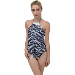 Mandala Pattern Go With The Flow One Piece Swimsuit by Sparkle