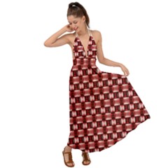 Red Kalider Backless Maxi Beach Dress by Sparkle