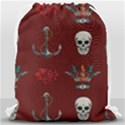 Tattoo Old School Background Pattern Drawstring Bag (Large) View2