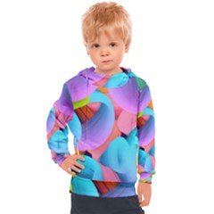 3d Color Swings Kids  Hooded Pullover by Sparkle