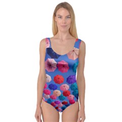 Rainbow Umbrella Princess Tank Leotard  by Sparkle