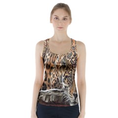 Nature With Tiger Racer Back Sports Top by Sparkle