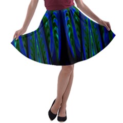 Glowleafs A-line Skater Skirt by Sparkle