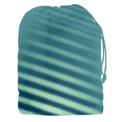 Blue Strips Drawstring Pouch (3xl) by Sparkle