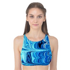 Blue Waves Tank Bikini Top by Sparkle